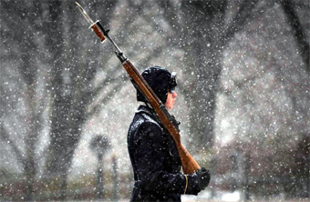 3rd US Infantry guard at the Tomb of the Unknown Soldiers