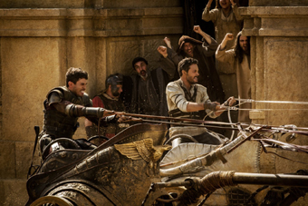 scene from Ben Hur remake