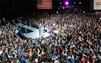 Bernie ties in Iowa