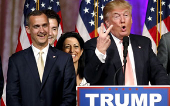 Corey Lewandowski and Donald Trump