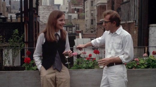 Diane Keaton and Woody Allen in a scane from Annie Hall