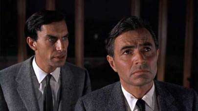 Martin Landau, left, in North by Northwest