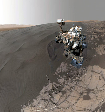 Mars curiosity selfie