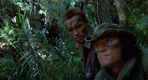 Predator Arnold Schwarzenegger and Sonny Landham