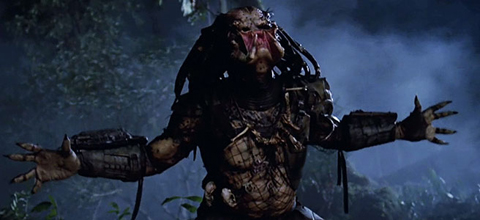 Predator shooting scene