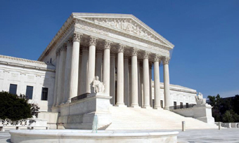 Front of the Supreme Court building