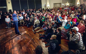 Ted Cruz campaigning in Iowa