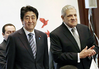 PM Shinzo Abe in Cairo Egypt