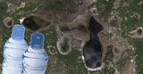 Aerial view of Lake Johnson