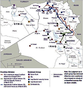 Air Strikes ISIS DoD map