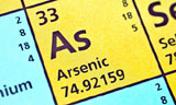 Periodic table showing Arsenic element