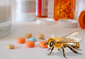 medication and bee stings