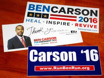 Ben Carson bumper stickers