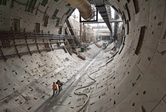 SR99 Tunnel progress in Seattle