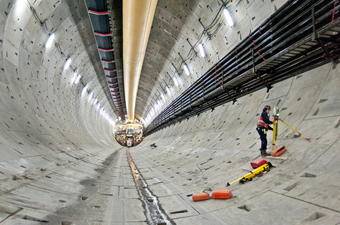 Bertha tunnel in Seattle Washington