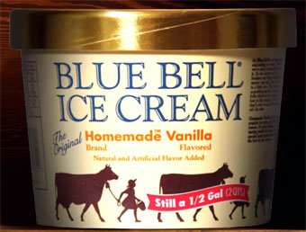 Blue Bell ice cream