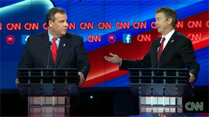 Chris Christie and Rand Paul, GOP Debate 12/15/2015
