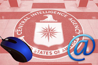 CIA logo photo compostion