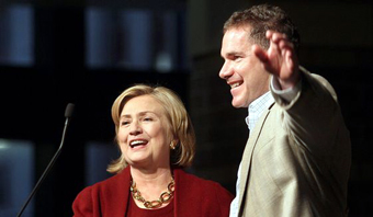Hillary Clinton and Bruce Braley campaigning in 2014