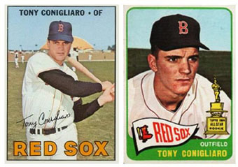 Tony Conigliaro baseball cards