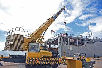 Crane in Saipan