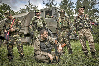 Kiev Ukraine soldiers