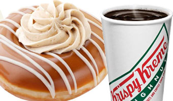 Krispy Kreme coffee & donut