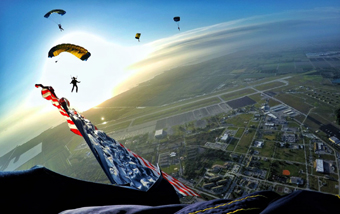 Leap frogs over Homestead, Florida