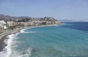 Beach scene in Spain