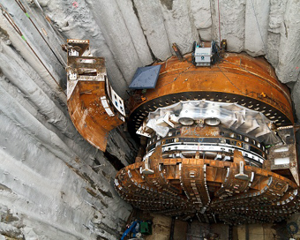 Bertha tunnel in Seattle Washington