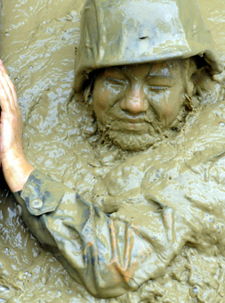 Seabee in the mud
