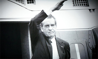 Nixon Waves Goodbye