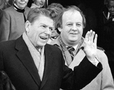 President Ronald Reagan with James Brady