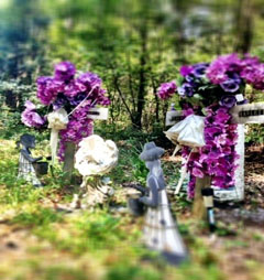 Roadside memorial today