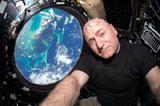 Scott Kelly in space