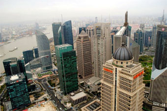 Shanghai business district