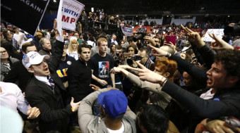 Violence at Trump rally