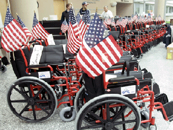 Patriotic wheelchairs