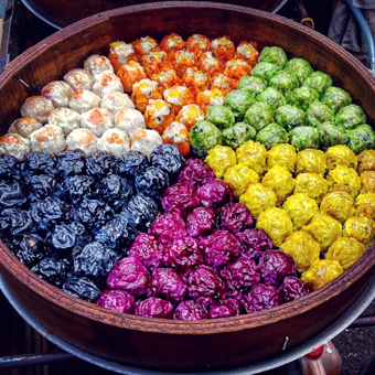 Colorful street food